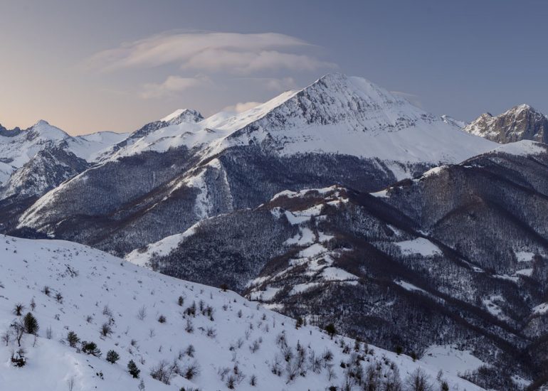 Amanecer invernal en Peña Rueda