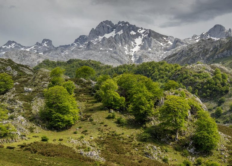 Nubes de tormenta en el Cornión. Asturias.
