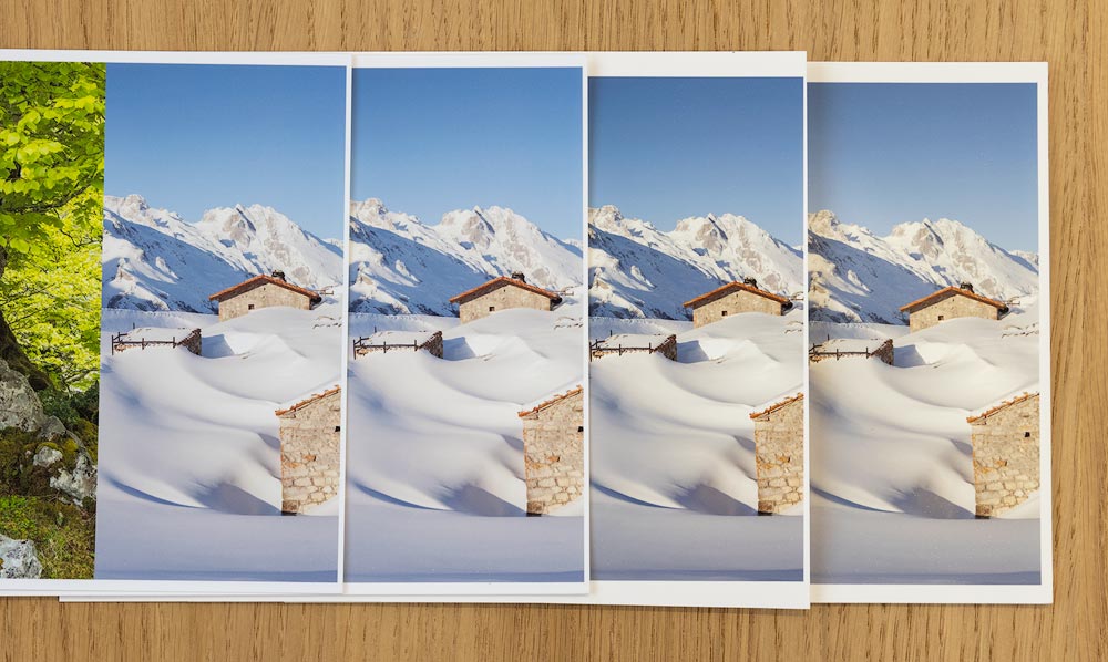 El papel en la impresión fotográfica digital: Blancura de diferentes papeles